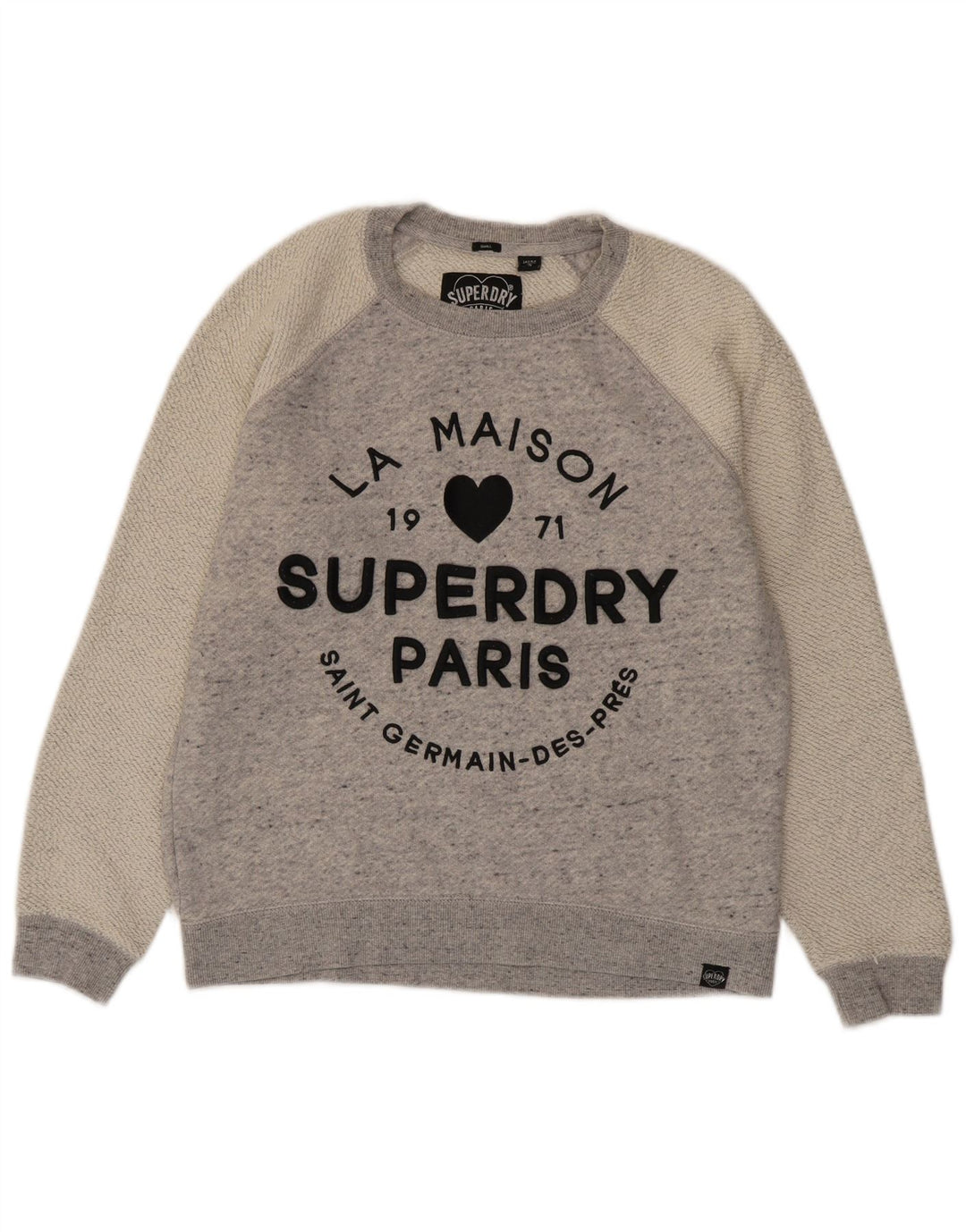 Superdry ženski džemper s grafičkim motivima UK 10 malih sivih blokova boja