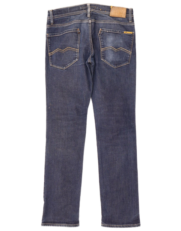 MELTIN' POT Maner ženske uske traperice niskog struka W31 L32 Plavi pamuk