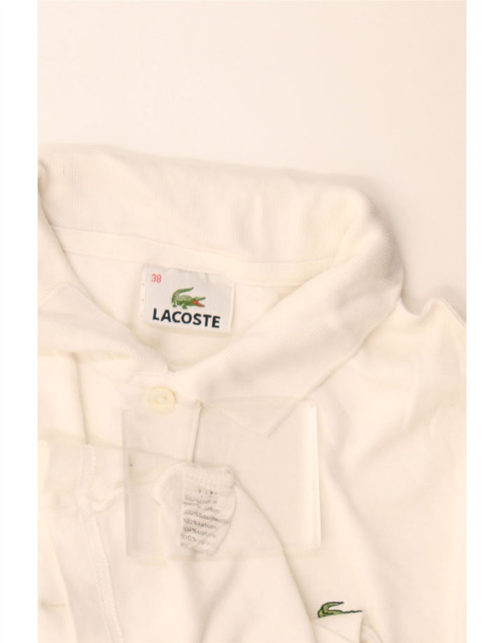 Lacoste ženska polo majica, veličina 38 srednje bijele boje, pamuk