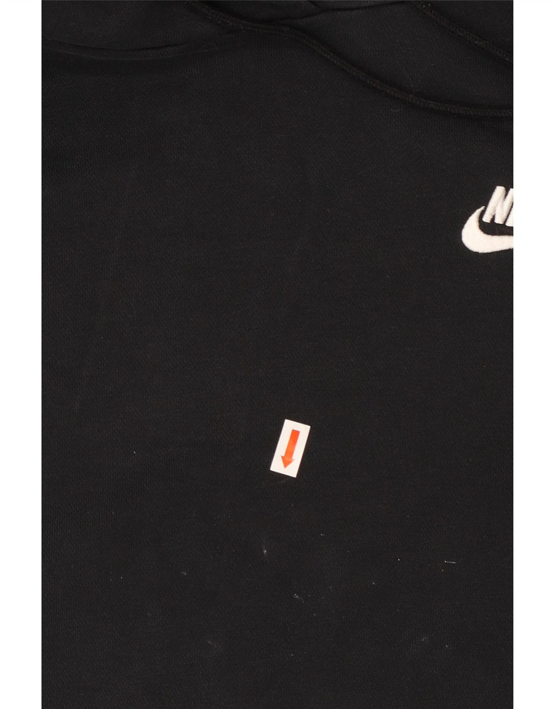 NIKE Ženska prevelika majica s kapuljačom UK 14 Srednje crni pamuk