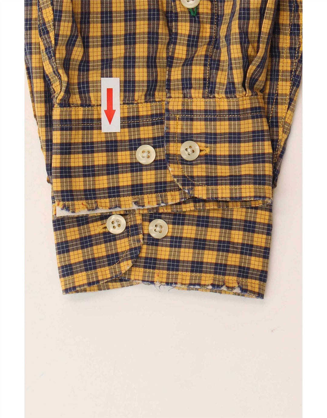 Tommy Hilfiger muška košulja XL žuti gingham pamuk