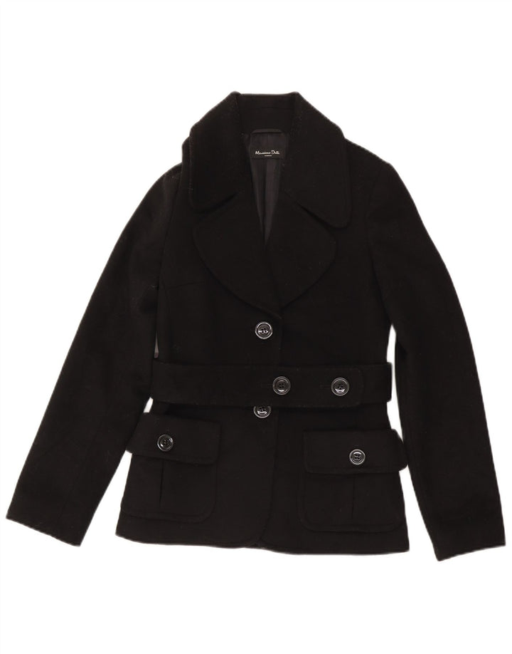Ženska jakna s 2 gumba Massimo Dutti EU 36 XS crna vuna