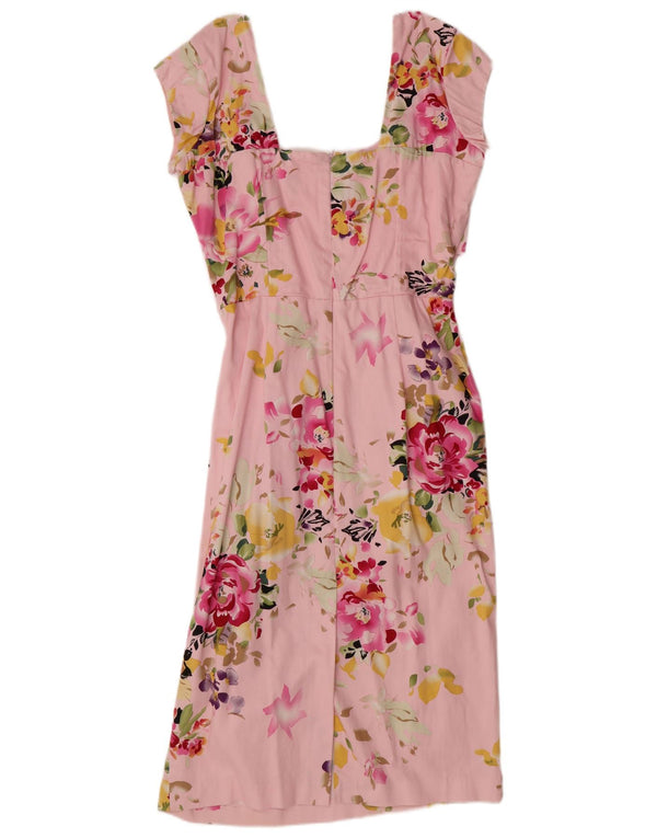 THE PRETTY DRESS COMPANY Ženska plašt haljina UK 14 Large Pink Floral