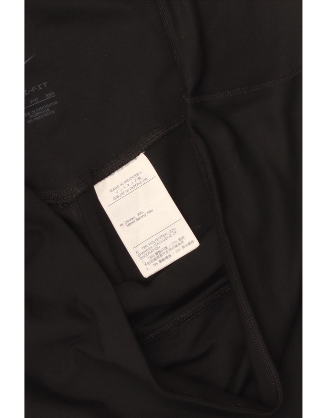 Nike ženske Dri Fit tajice UK 20 2XL crni poliester