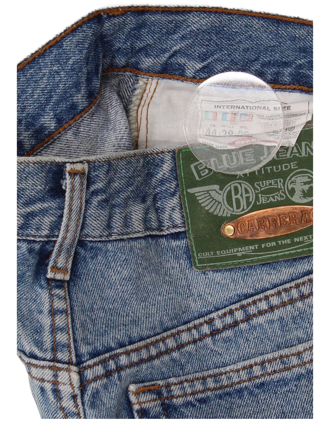 Carrera ženske traper kratke hlače visokog struka IT 44 srednje W26 plavi pamuk