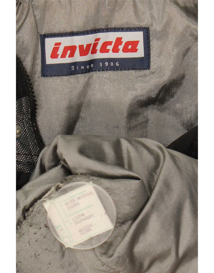 Invicta Ženska grafička vjetrovka Jakna UK 14 Veliki crni blok boja