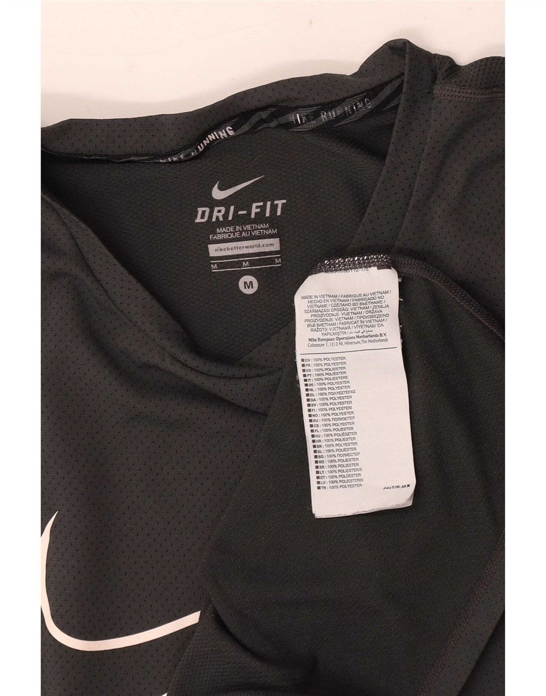 Nike Dri Fit Graphic majica kratkih rukava Srednje sivi poliester
