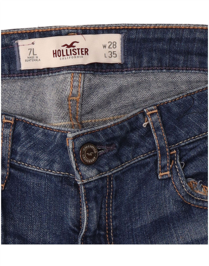 Hollister ženske skraćene traperice US 7 srednje W28 L24 plave