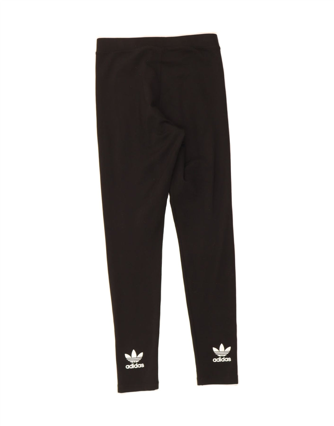 ADIDAS Womens Graphic Leggings UK 12 Medium Black Polyester Vintage Adidas and Second-Hand Adidas from Messina Hembry 