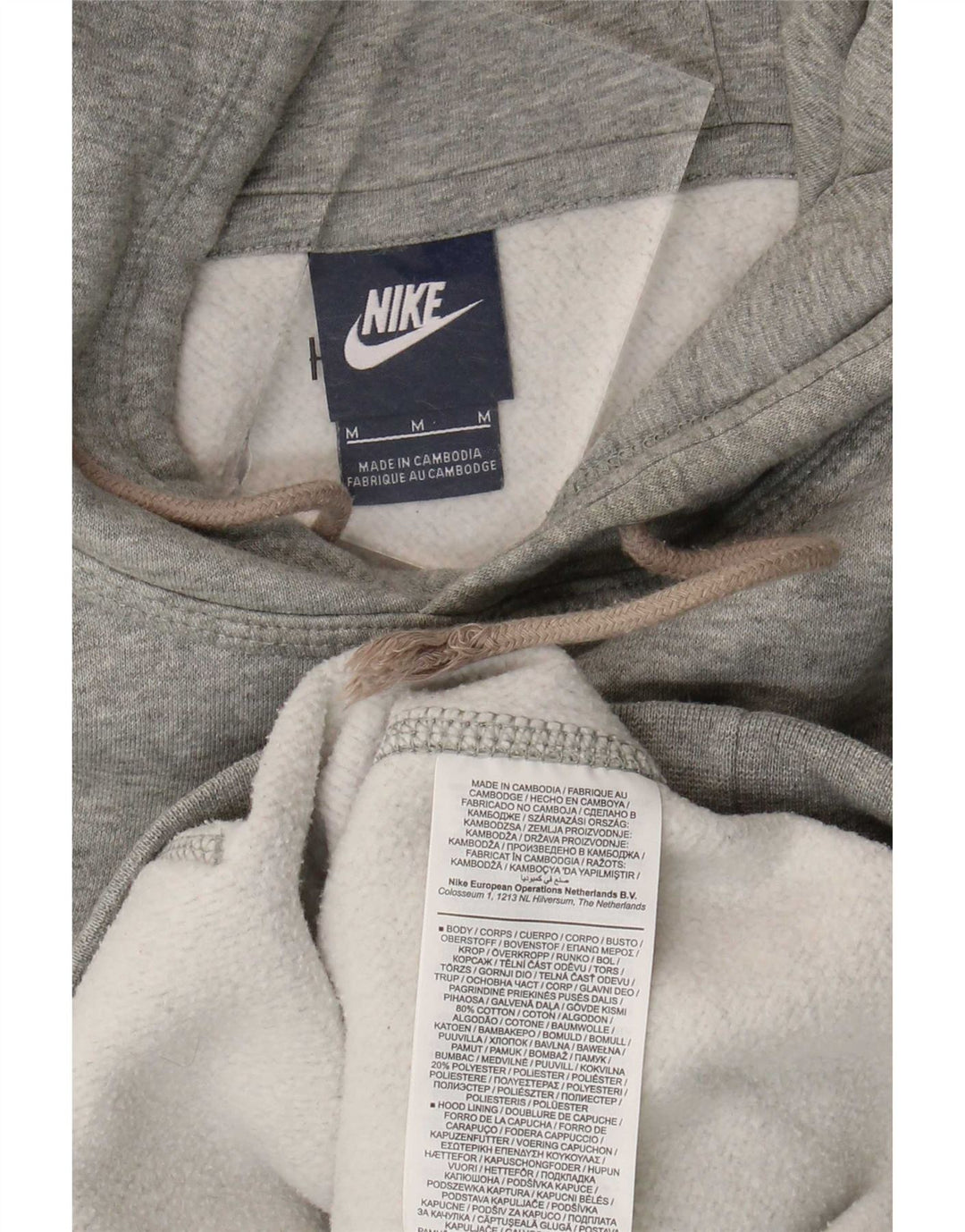 Nike muška majica s kapuljačom srednje sivi pamuk