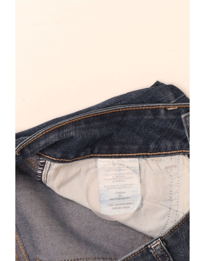 LEE ženske uske traperice srednjeg rasta US 6 srednji W26 L30 plavi pamuk