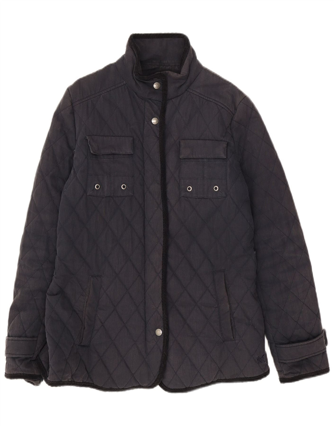Crew Clothing Ženska prošivena jakna UK 12 Srednje tamnoplavi pamuk