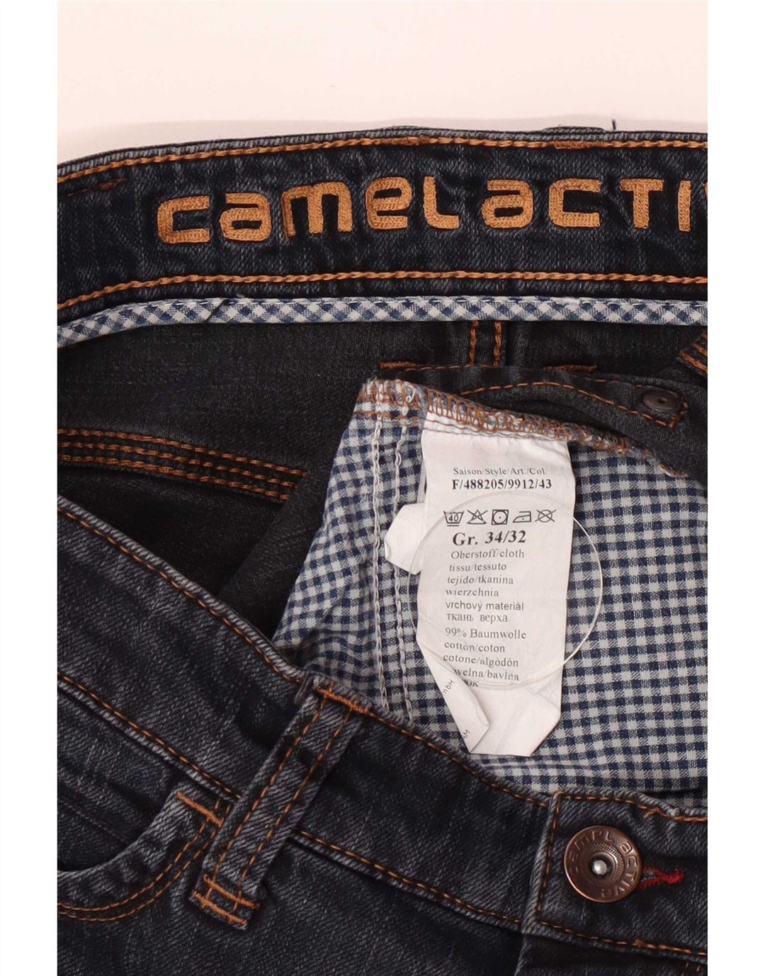 Camel Active muške ravne traperice W34 L32 plavi pamuk