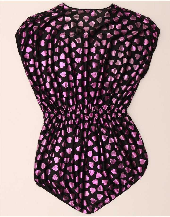 VINTAGE Womens Abstract Pattern Tunic Dress EU 44 XL Black Heart Vintage Vintage and Second-Hand Vintage from Messina Hembry 