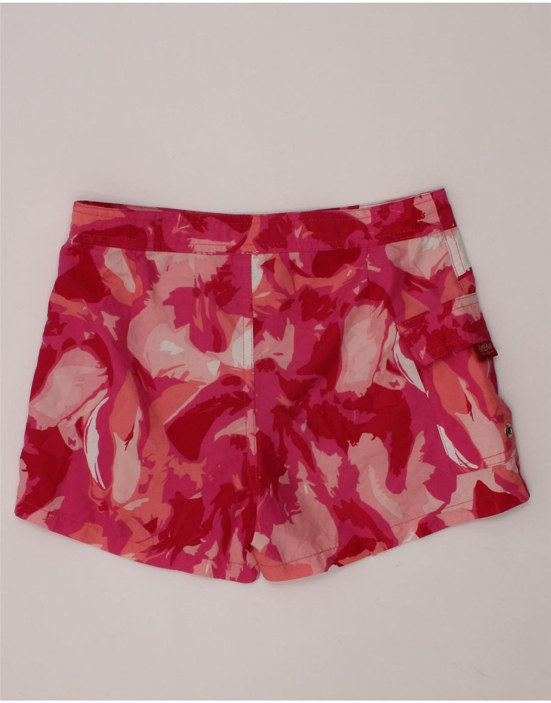 MOSSIMO Girls Cargo Shorts 5-6 Years Medium W22  Pink Floral Polyester Vintage Mossimo and Second-Hand Mossimo from Messina Hembry 