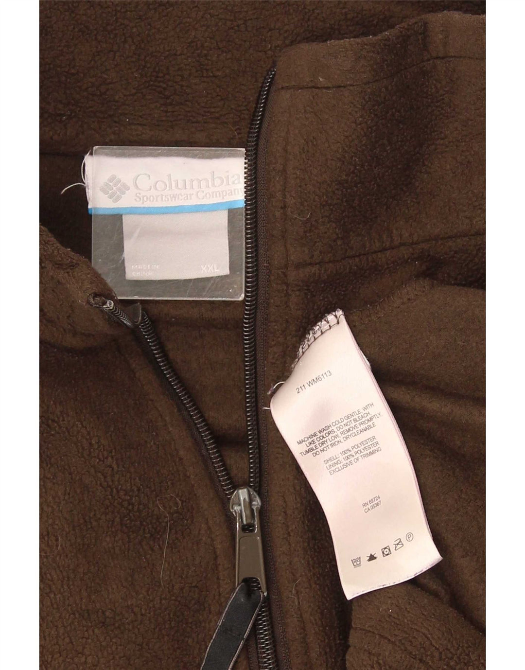 Muška jakna od flisa Columbia UK 44 2XL smeđi poliester