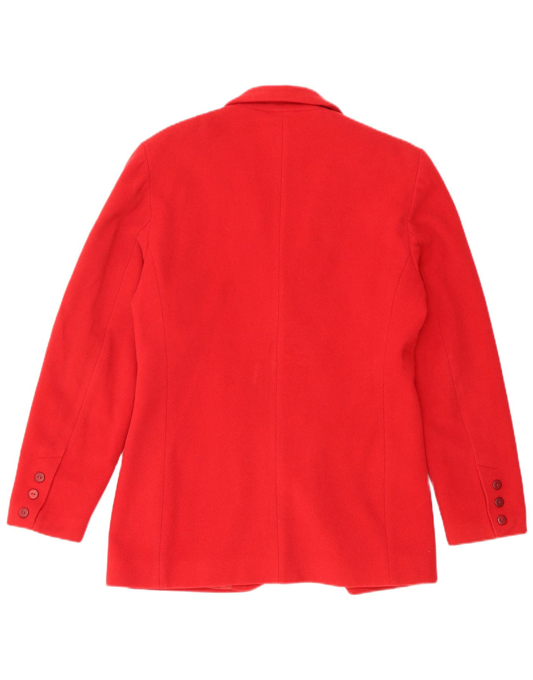 NIENHAUS Womens 3 Button Blazer Jacket UK 10 Small Red Wool
