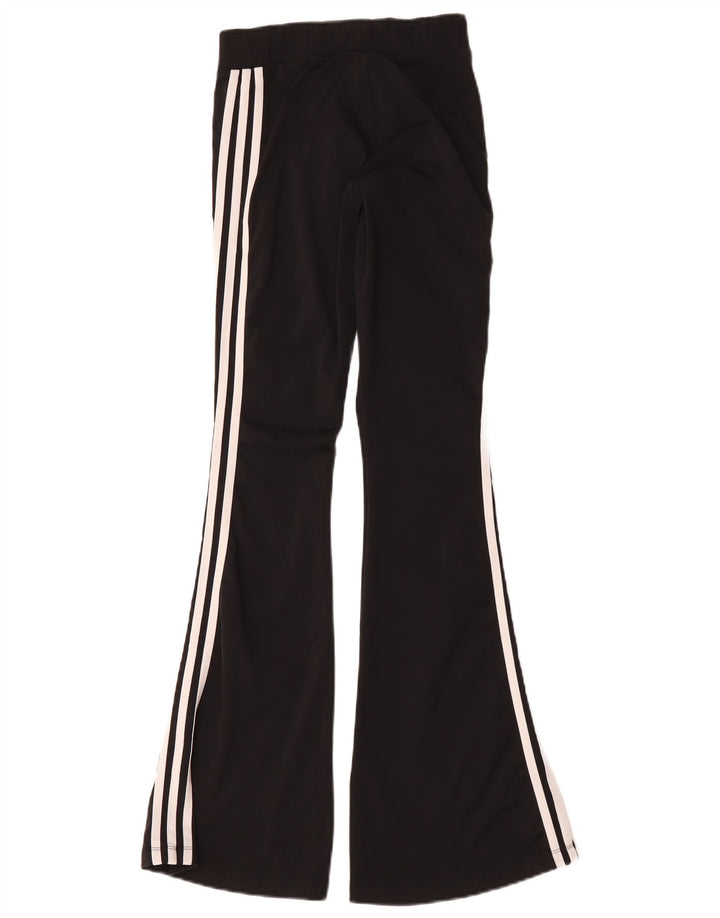 Adidas ženske široke tajice UK 8/10 male crne poliesterske