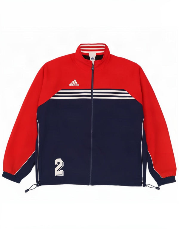 Adidas muška trenirka široka jakna UK 44/46 velika crvena boja
