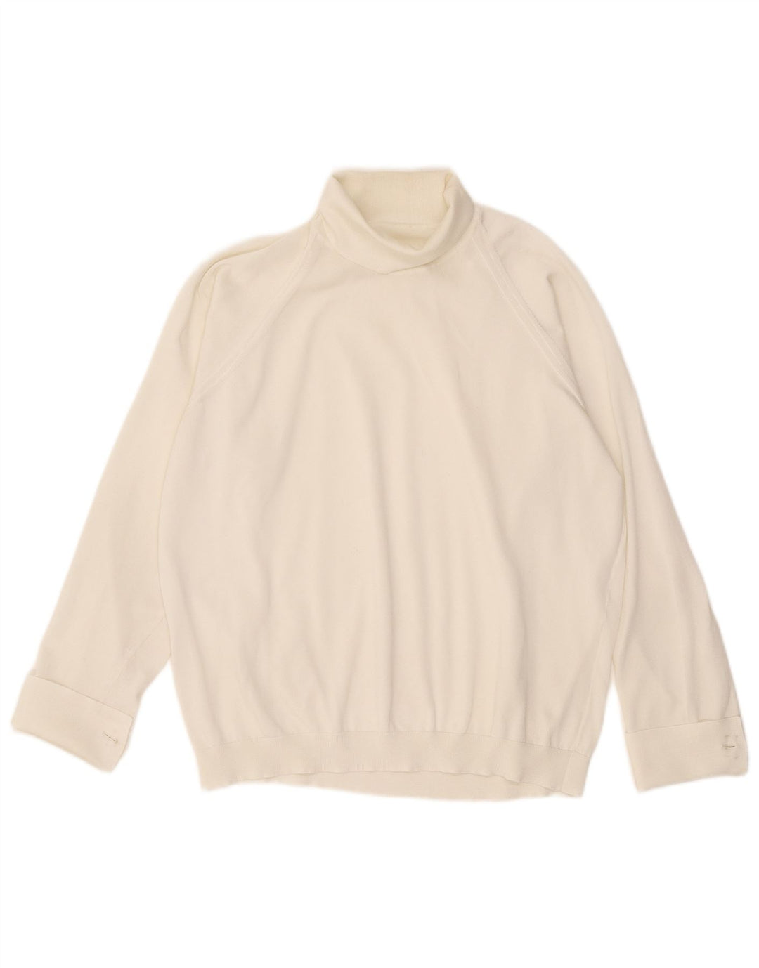 Vintage ženska prevelika majica dugih rukava UK 16 velika bijela