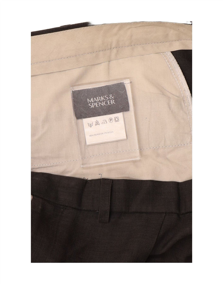 Marks & Spencer muške hlače s štipaljkama W44 L29 sivi poliester