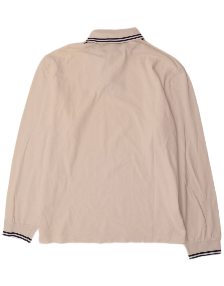 MARINA YACHTING Muška polo majica dugih rukava 3XL bijeli pamuk