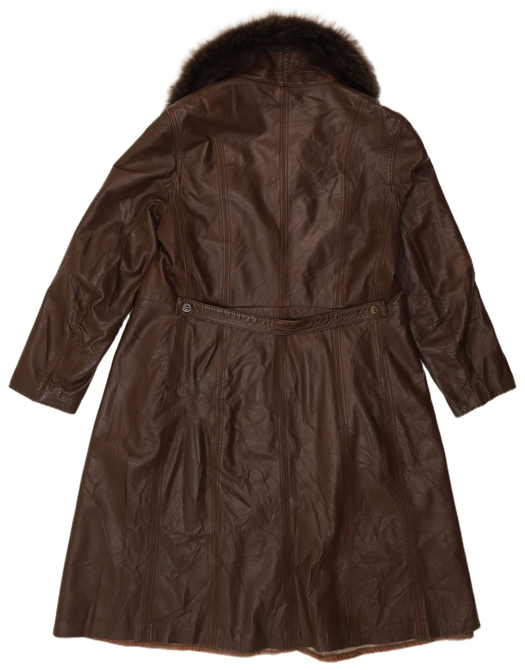 Vintage ženski kožni kaput IT 46 Large Brown