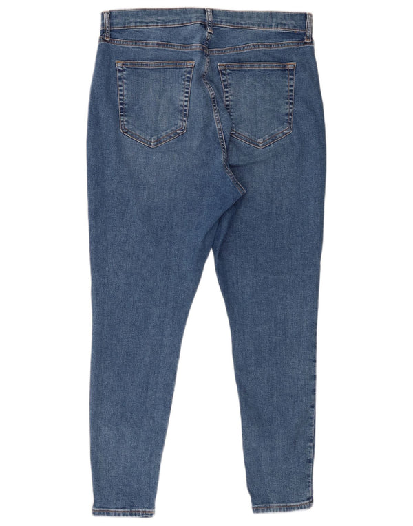 Topshop Ženske Jamie Skinny Jeans UK 16 Large W30 L26 Plavi pamuk