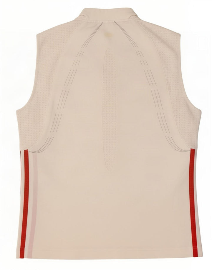 Adidas ženski prsluk UK 14 Medium White Colourblock poliester