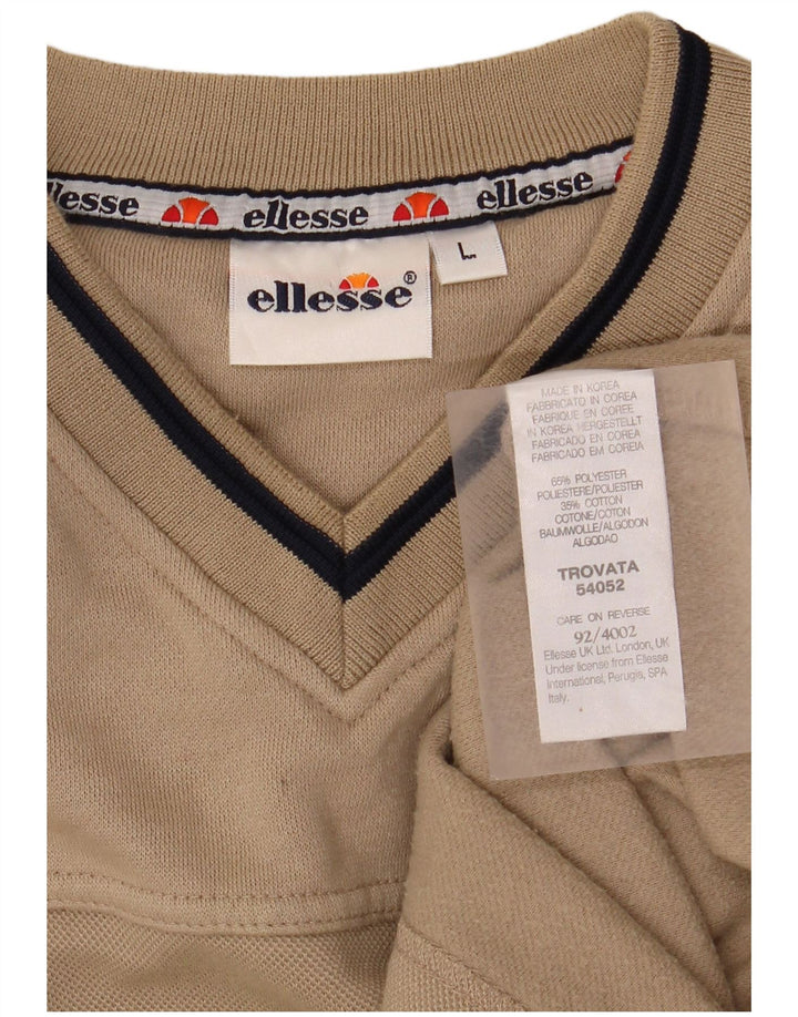 ELLESSE Muška majica s kratkim rukavima Veliki bež poliester