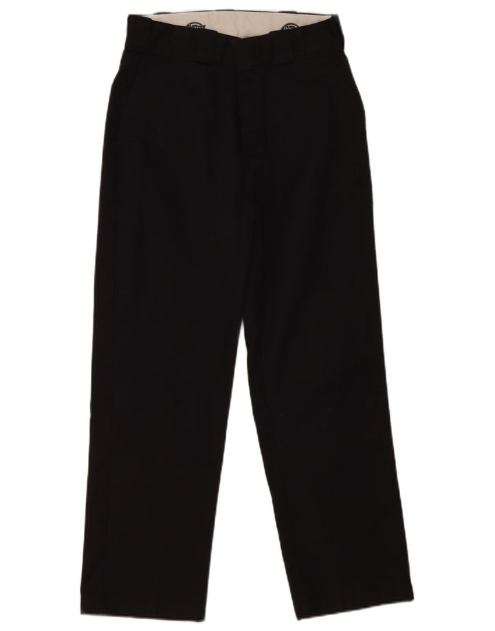 Dickies ženske ravne chino hlače W26 L26 crni poliester