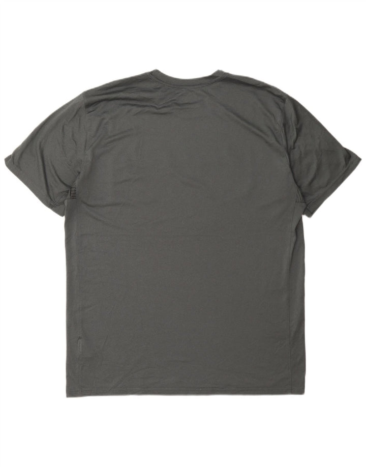 Nike Dri Fit Graphic T-Shirt Top XL sivi poliester