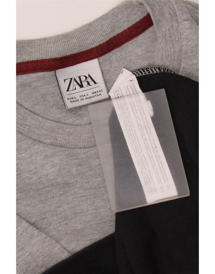 Zara muški džemper od velikog raznobojnog pamuka