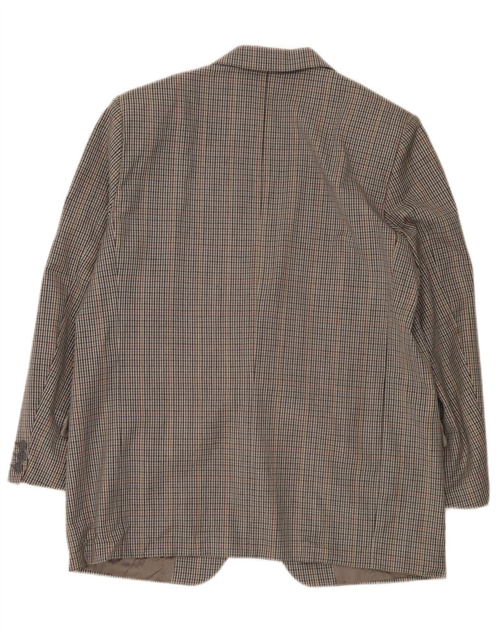 Vintage muška jakna sa 2 gumba UK 38 srednje siva houndstooth