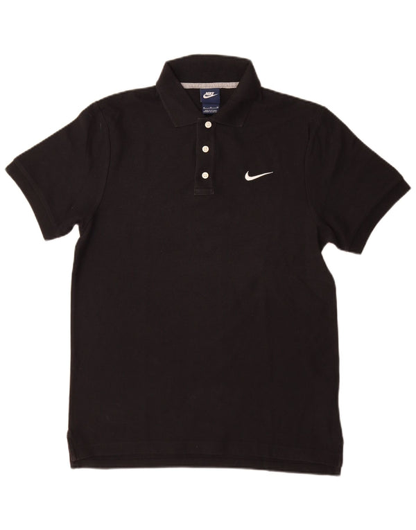 Nike Mens Polo Shirt Medium Black Cotton