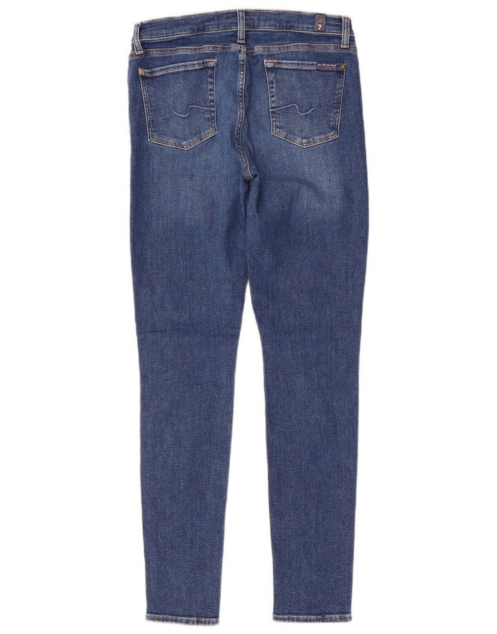 7 For All Mankind ženske uske traperice W30 L30 plavi poliester
