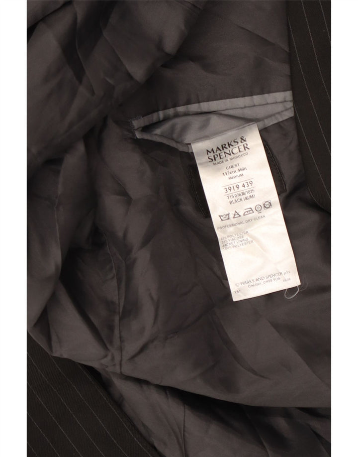 MARKS & SPENCER muška jakna sa 2 gumba UK 46 3XL crna prugasta