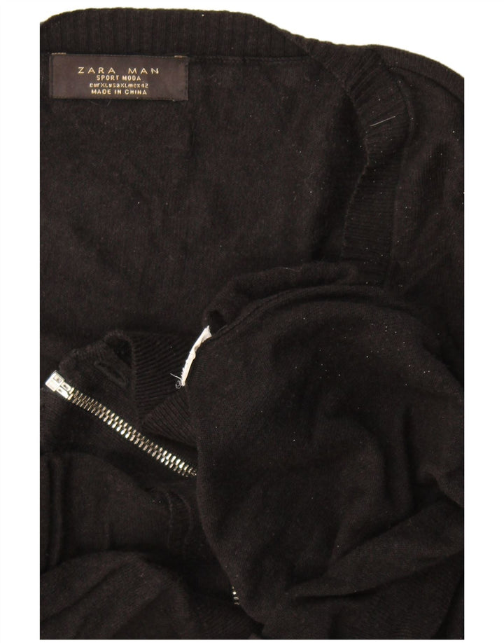 Zara muški kardigan pulover XL crni