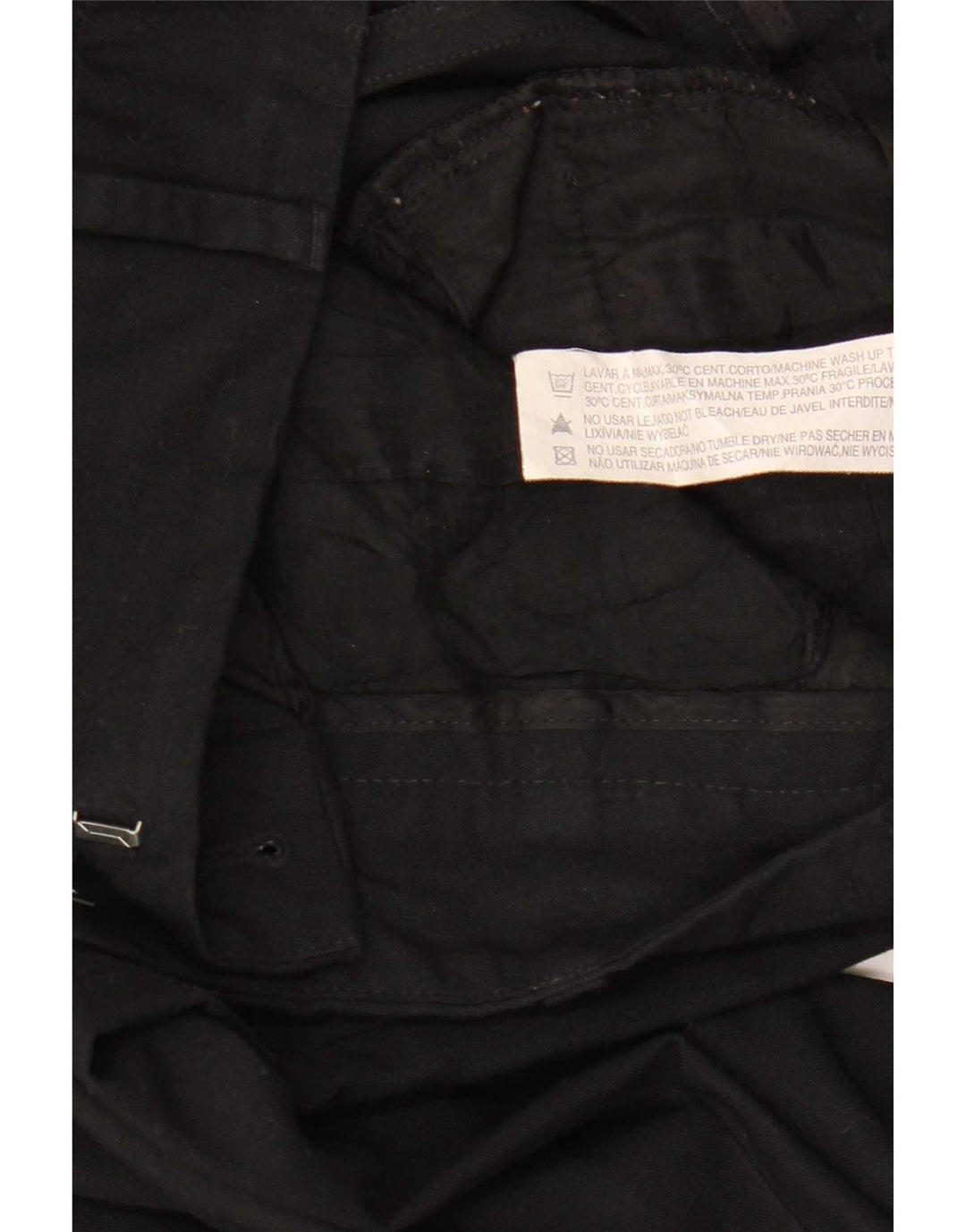 Zara ženske chino hlače s bootcutom EU 38 male W28 L32 crni poliester
