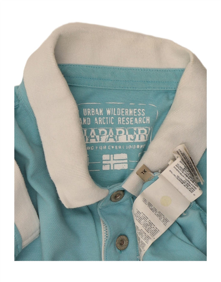 NAPAPIJRI muška polo majica XL pamuk plave boje