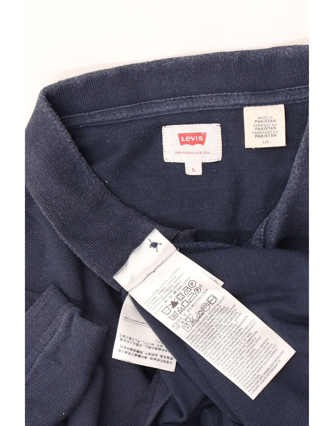 Levi's muška polo majica velika tamnoplava pamuk