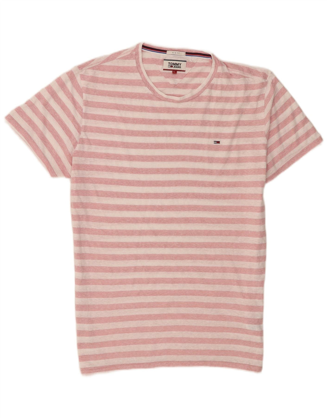 Tommy Hilfiger muška majica s velikim ružičastim prugama od poliestera