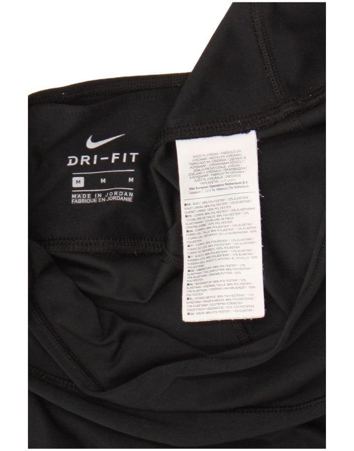 Nike Ženske Dri Fit Leggings UK 14 Srednje crni poliester