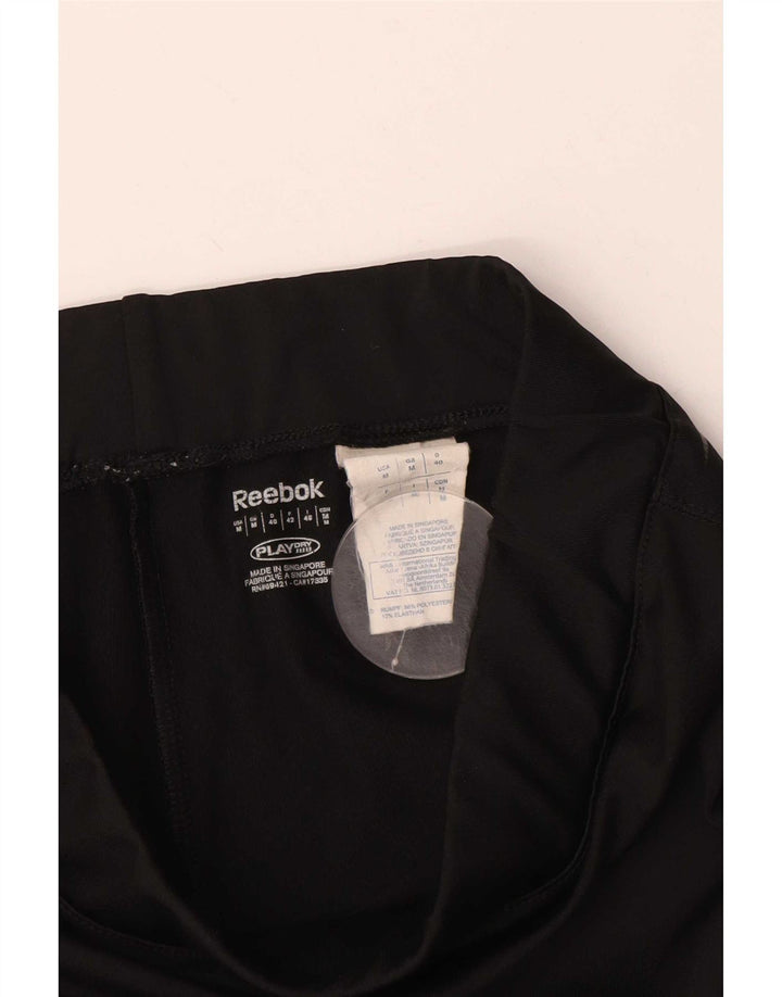 Reebok ženske Capri tajice UK 12 Srednje crni poliester
