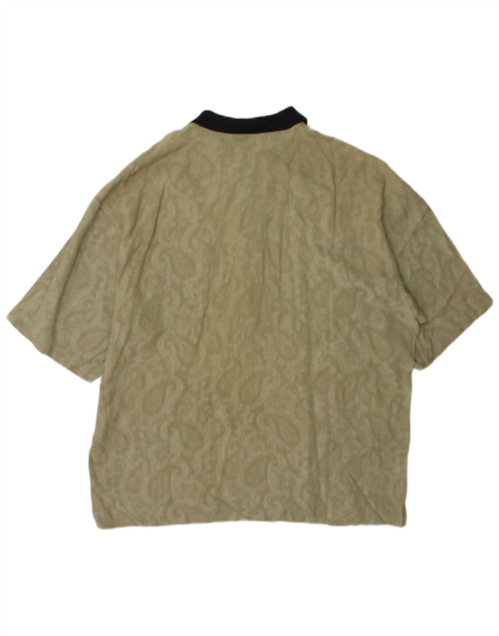 Silenzio muška polo majica male boje kaki paisley boje