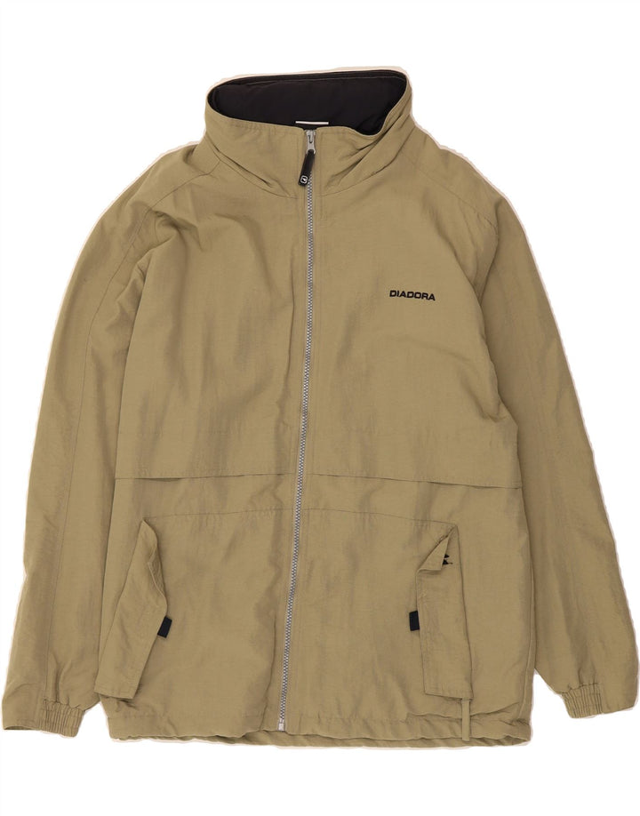 DIADORA Mens Rain Jacket UK 38 Medium Beige Polyamide Vintage Diadora and Second-Hand Diadora from Messina Hembry 