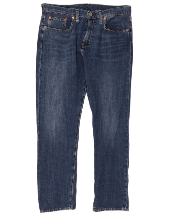 Levi's muške 502 sužene traperice W32 L30 plavi pamuk