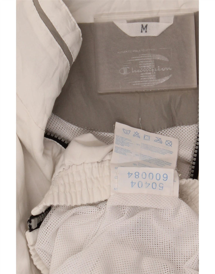 Gornja jakna muške trenirke Champion Srednji bijeli poliester