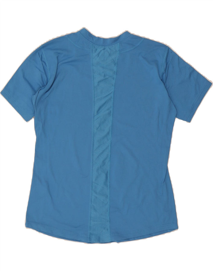 NIKE Womens T-Shirt Top US 12/14 Large Blue Nylon Vintage Nike and Second-Hand Nike from Messina Hembry 
