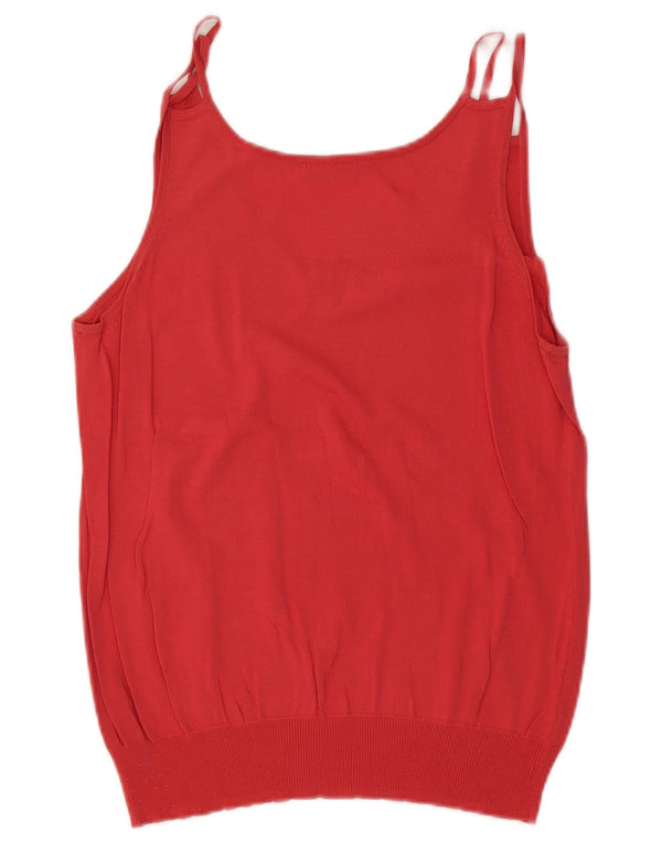 Carrera ženski gornji dio bluze bez rukava UK 18 XL crvena viskoza